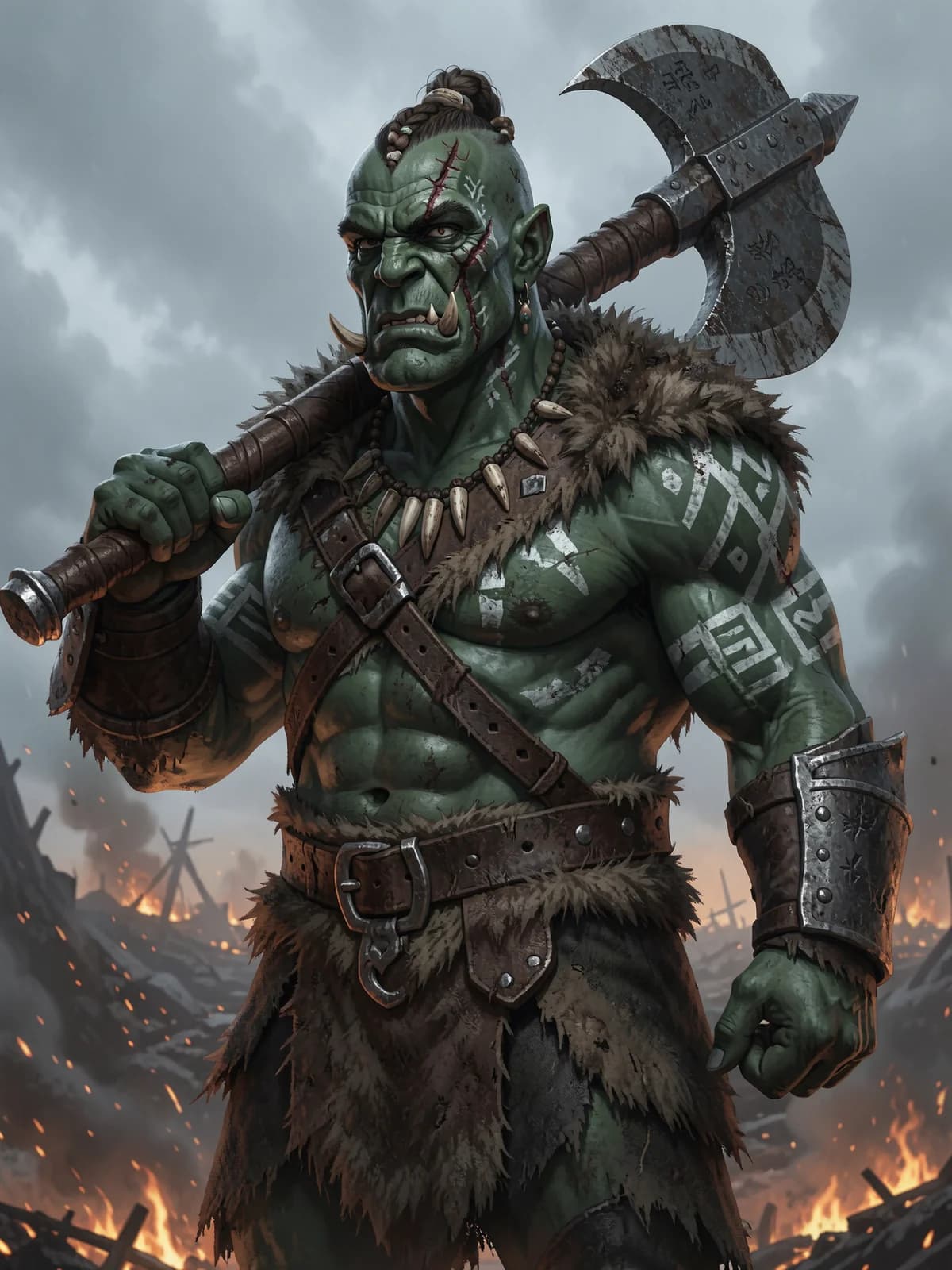 Gorrum the Unbroken, Orc Barbarian